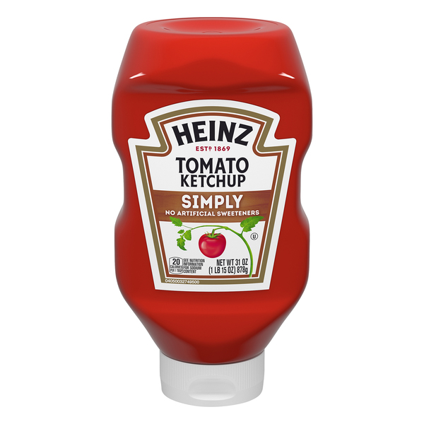 Heinz Simply Tomato Ketchup, 31 Oz Bottle