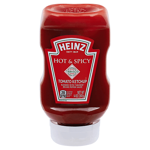 Heinz Hot And Spicy Tabasco Tomato Ketchup, 14 Oz Bottle