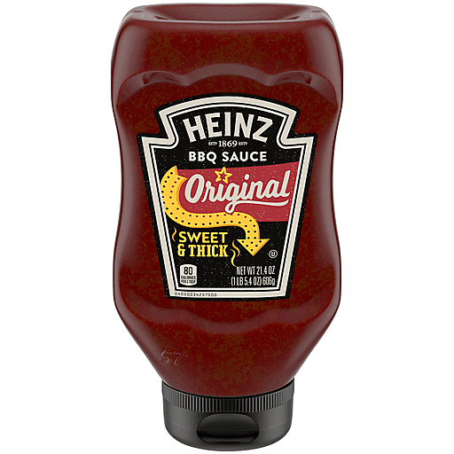 Heinz Original Sweet & Thick BBQ Barbecue Sauce, 21.4 Oz Bottle