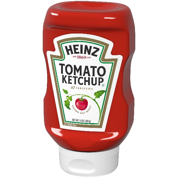Heinz Tomato Ketchup No Sugar Added, 13 Oz Bottle