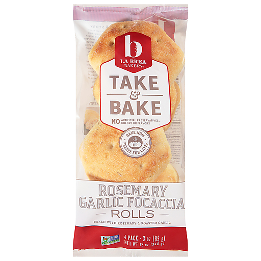 La Brea Bakery Take & Bake Rosemary Garlic Focaccia Rolls