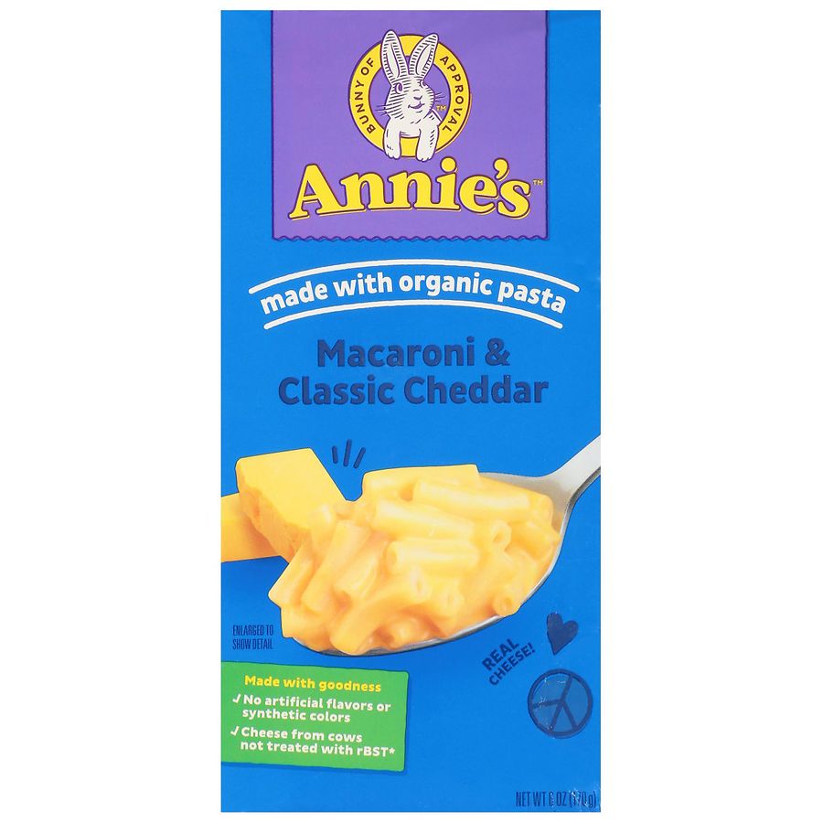 Annie's Homegrown Organic Macaroni & Cheese Classic Cheddar 6 Oz