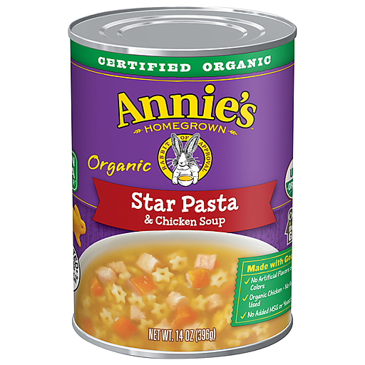 Annie's Homegrown Organic Star Pasta & Chicken Soup 14 Oz