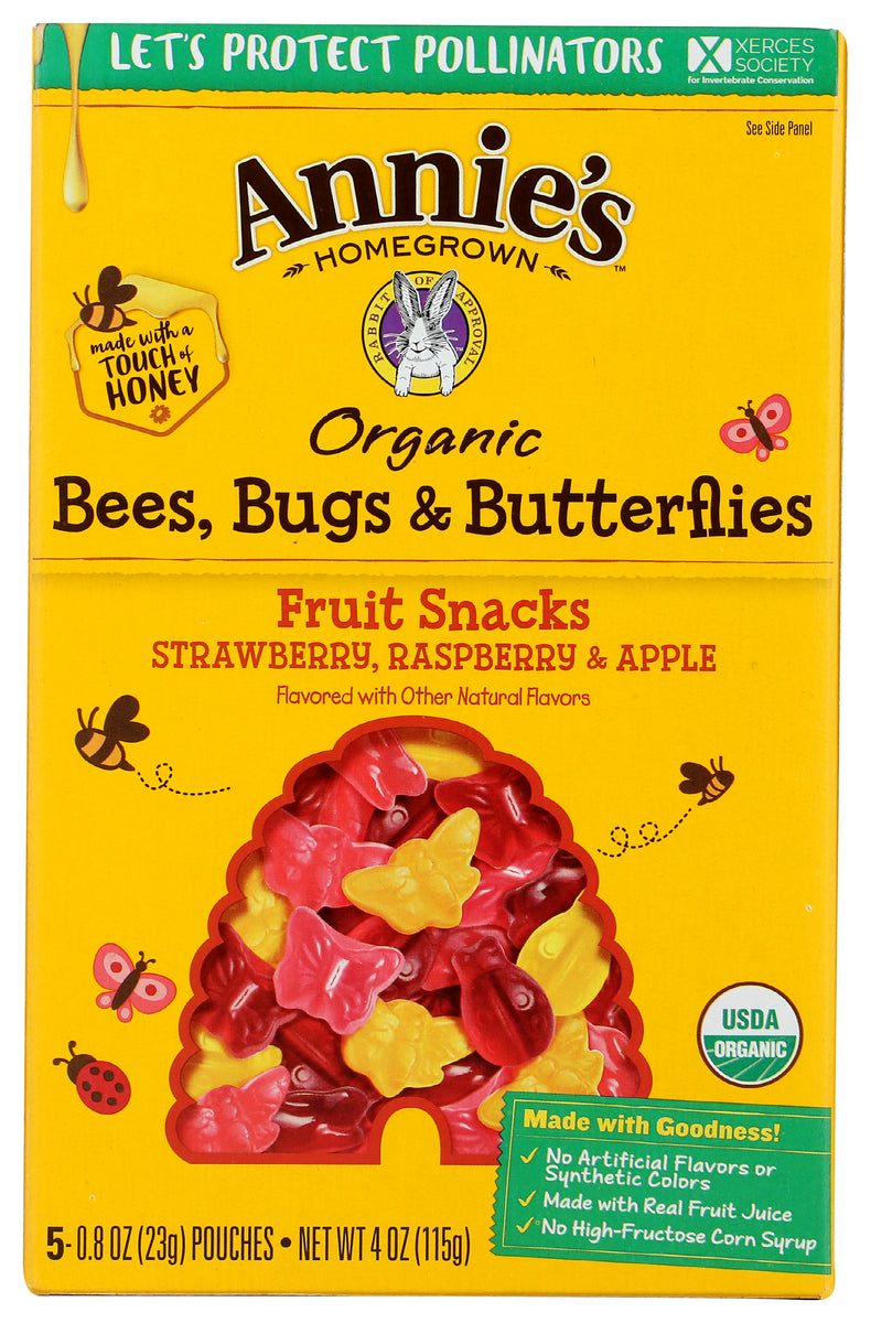 Annies Homegrown Triple Berry Fruit Snacks 4 Oz