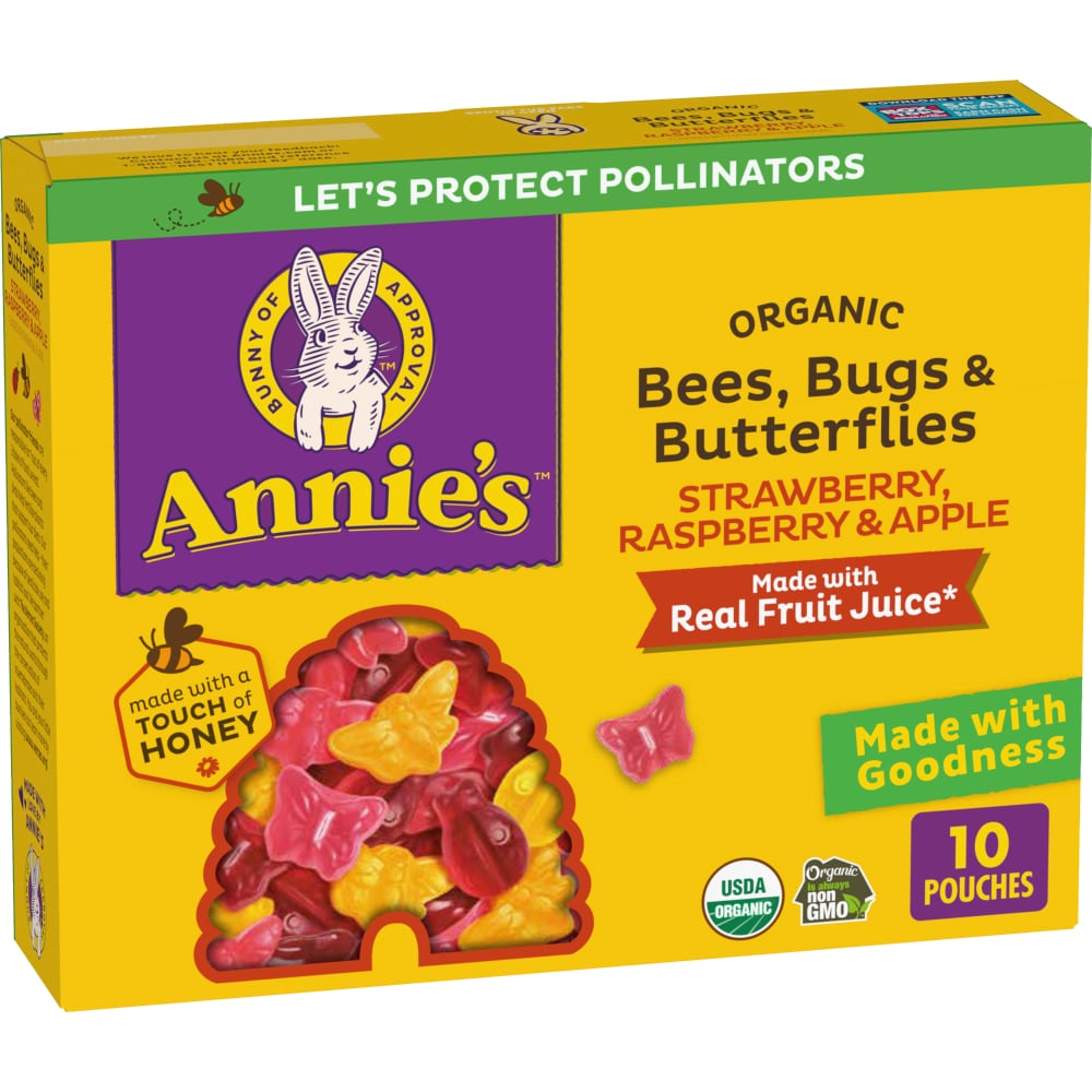 Annie's Organic Bees Bugs & Butterflies Fruit Flavored Snacks