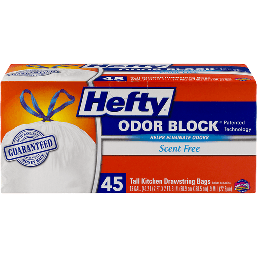 Hefty 13 Gallon Strong Drawstrings Tall Kitchen Bags