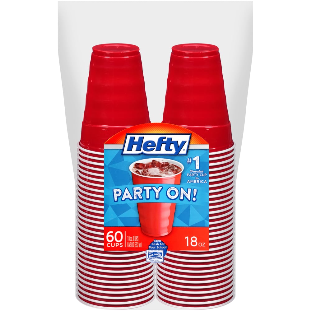 Reynolds Hefty Plastic Cups 60ct 18oz Easy Grip