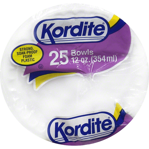 Kordite Bowls 12 Oz. 25 Ct Bag