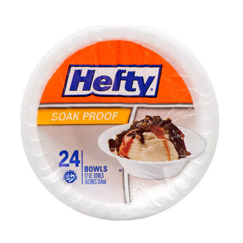 Kordite Hefty Foam Bowls 24ct 12oz-whole