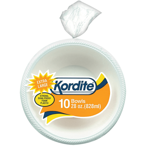 Kordite Bowls 28 Oz. 10 Ct Bag