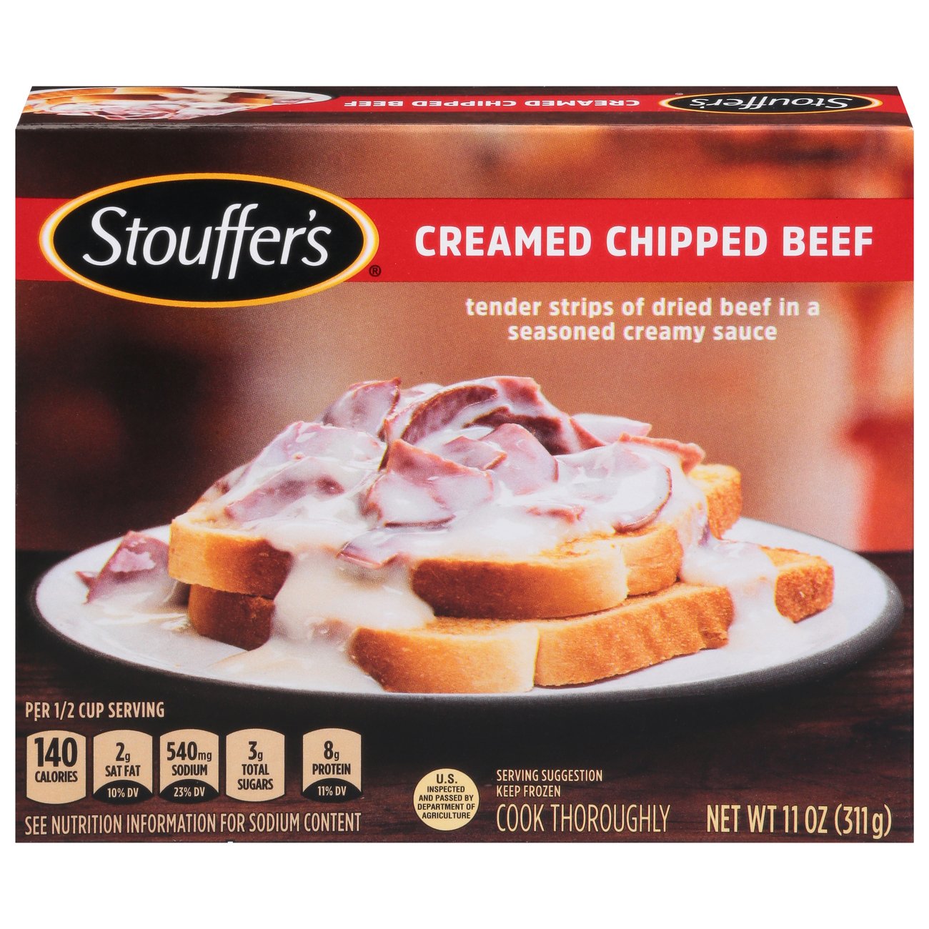 Stouffer's Creamed Chipped Beef Frozen Meal 11 Oz