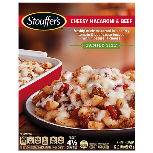 Stouffer's Family Size Cheesy Macaroni And Beef Frozen Meal