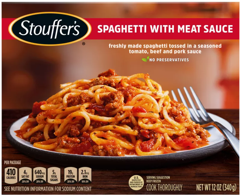 Stouffer's Spaghetti With Meat Sauce Frozen Meal - 12 Oz