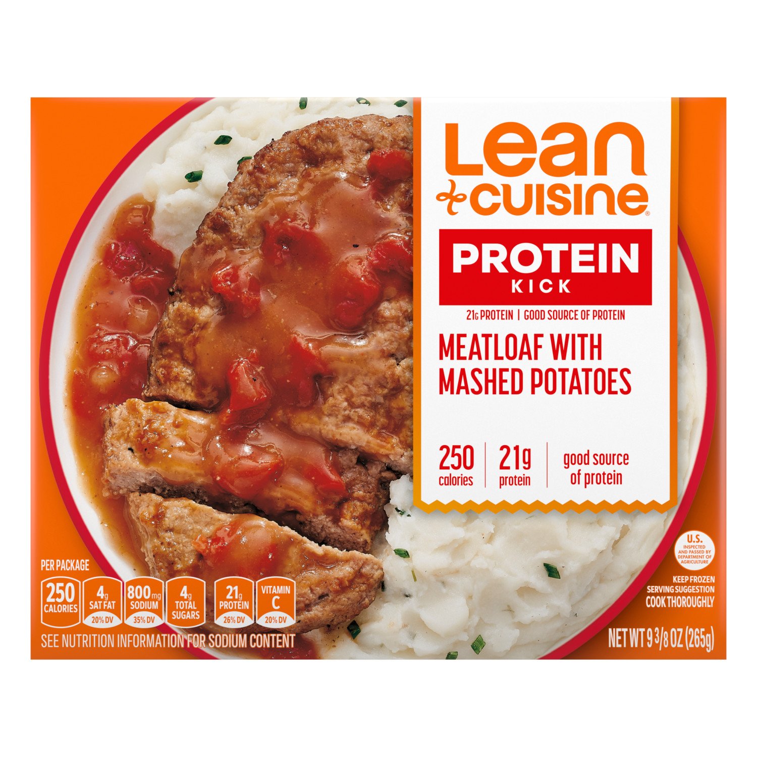 Lean Cuisine Frozen Protein Kick Meatloaf With Mashed Potatoes - 9.375oz