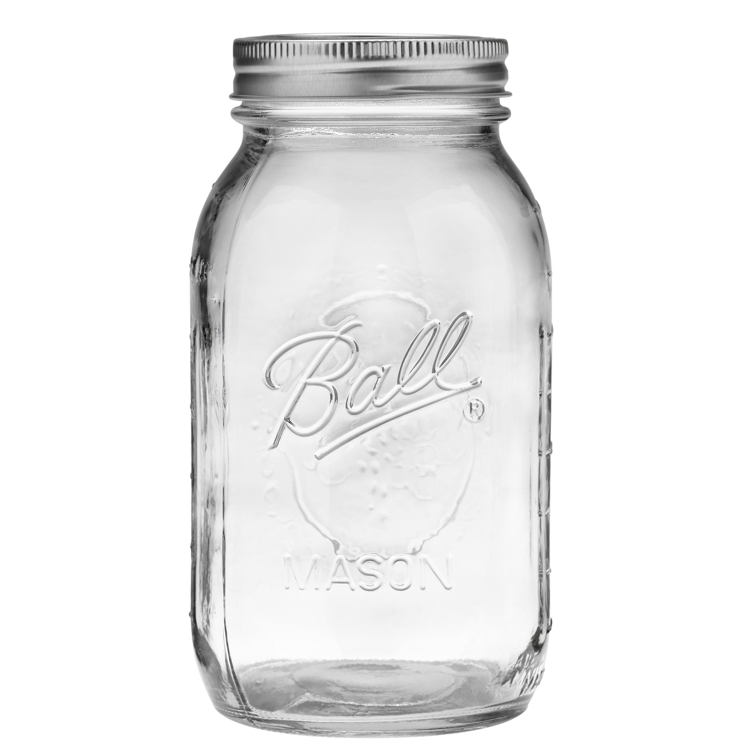 Ball Mason Jars, Regular Mouth, Quart