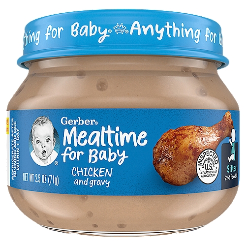 Gerber Baby Food, Chicken And Gravy, Sitter 2nd Foods