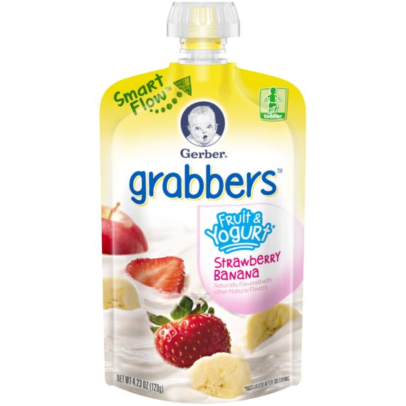 Gerber Toddler Fruit & Yogurt Strawberry Banana Food Pouch