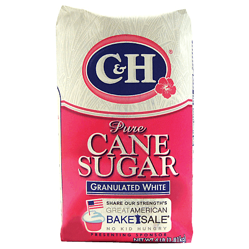 C&H Sugar, Granulated, Pure Cane, Premium 4 Lb
