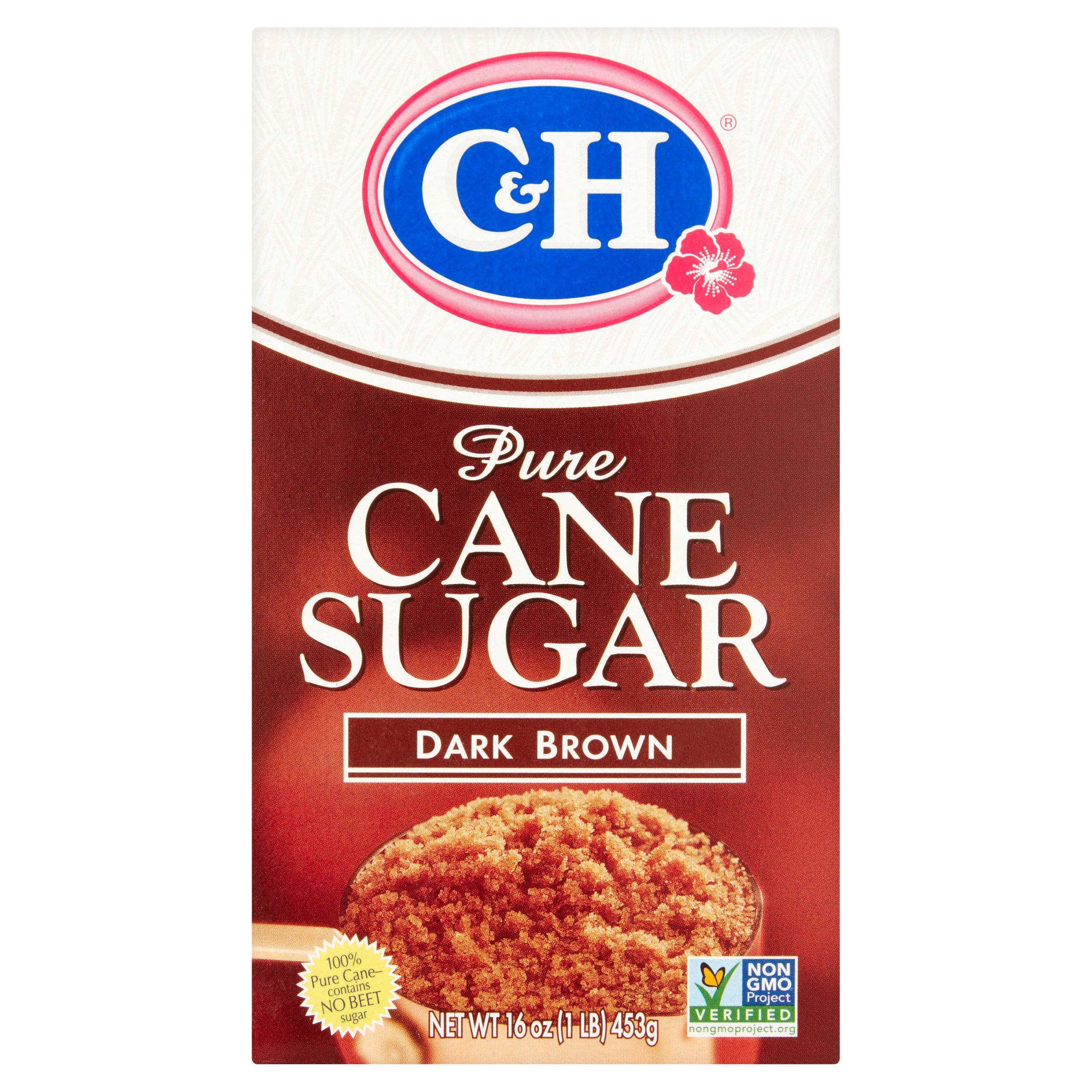 C&H Pure Cane Dark Brown Sugar 32 Oz. Box