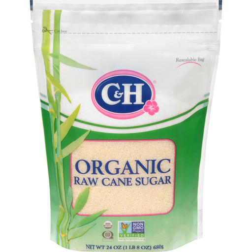 C&H Organic Raw Cane Sugar 24 Oz. Bag