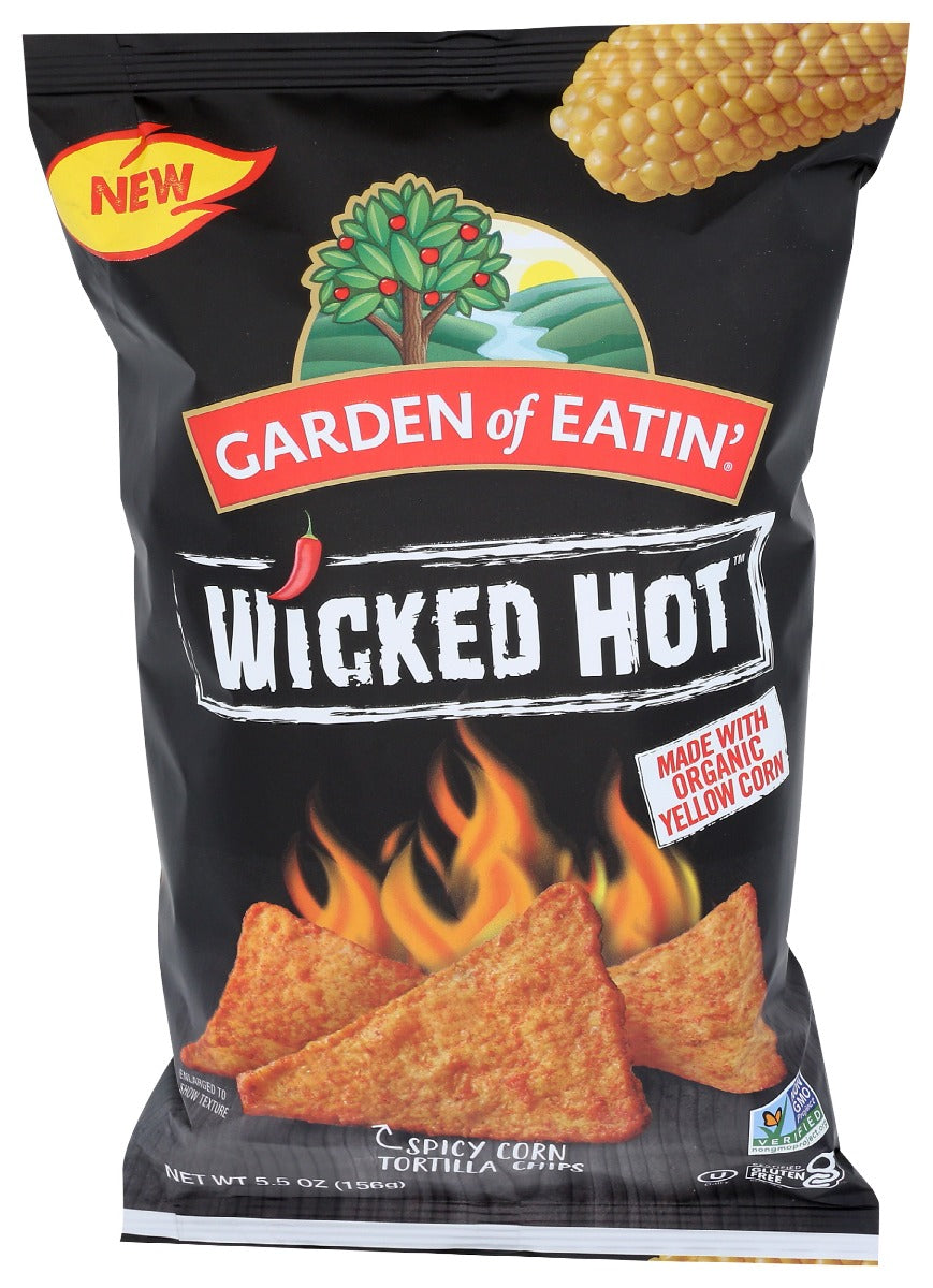 Garden of Eatin' Wicked Hot Spicy Corn Tortilla Chips 5.5 Oz. Bag