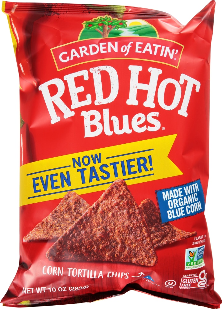 Garden of Eatin' Corn Tortilla Chips, Red Hot Blues 10 Oz
