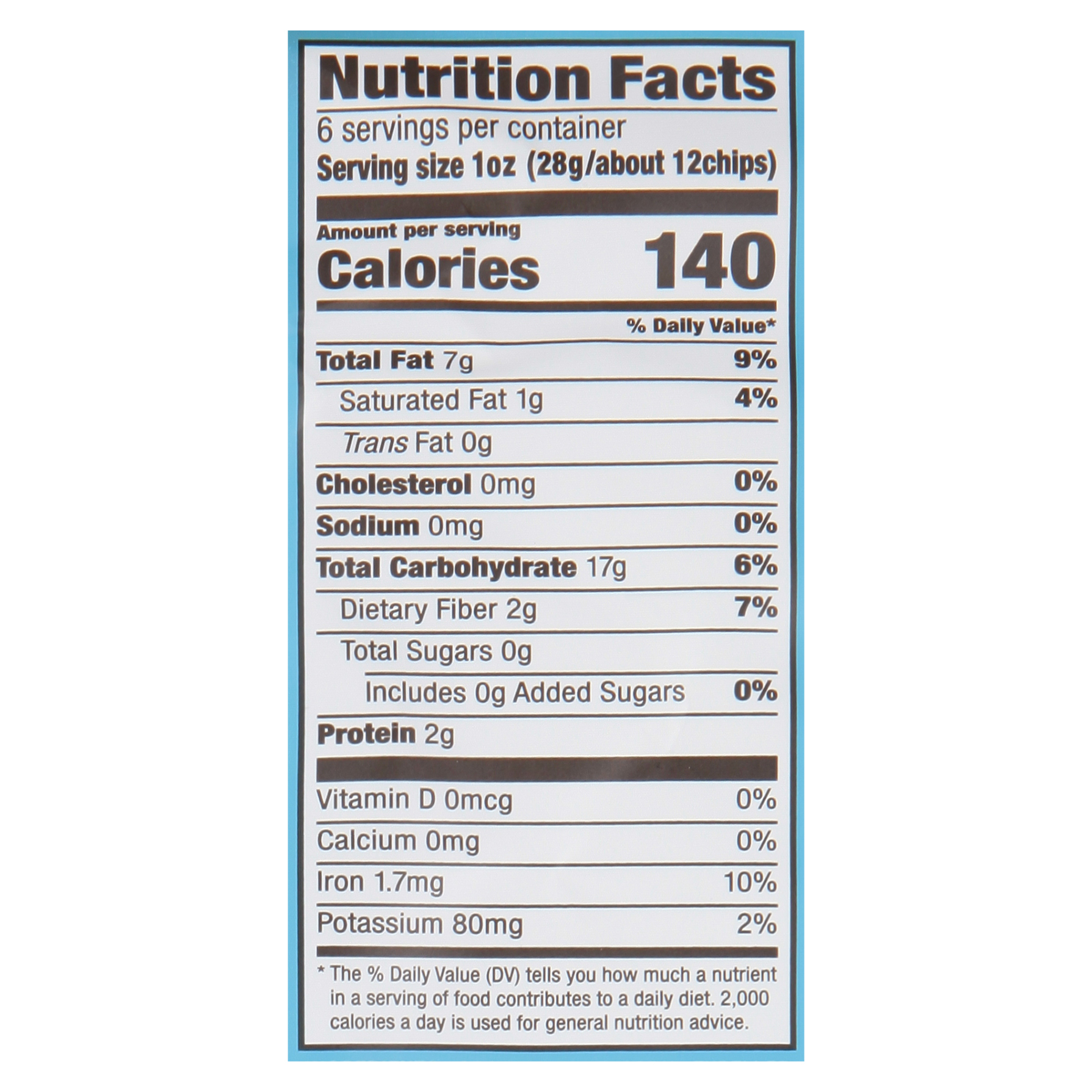 Garden of Eatin' Corn Tortilla Chips, No Salt Added, Blue 5.5 Oz