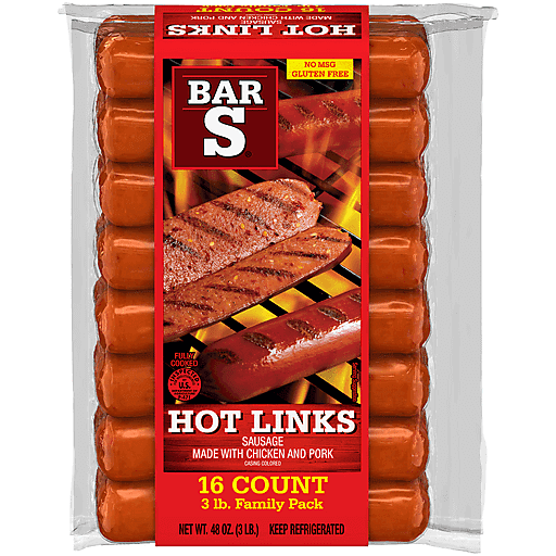 Bar S Hot Links 16 Ct Pack