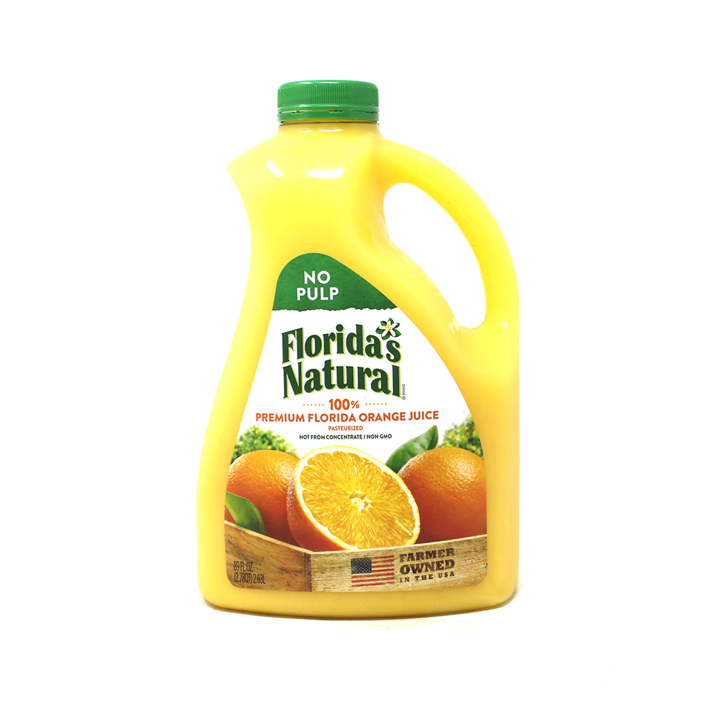 Florida's Natural Orange Juice, 100% Premium, No Pulp 89 Fl Oz