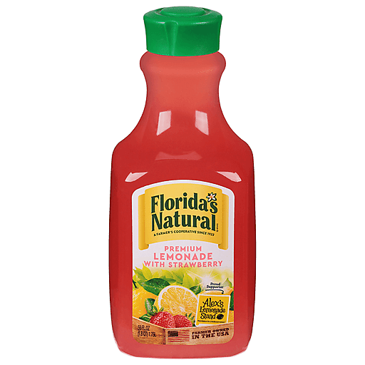 Florida's Natural Lemonade With Strawberry, Premium 59 Fl Oz