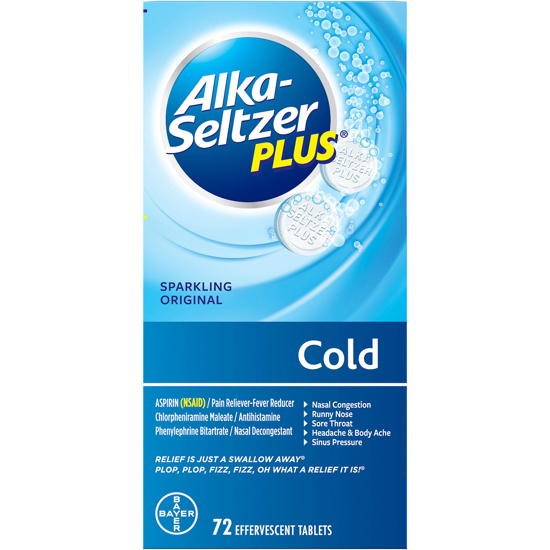 Alka-Seltzer Plus Cold 72 Tablets