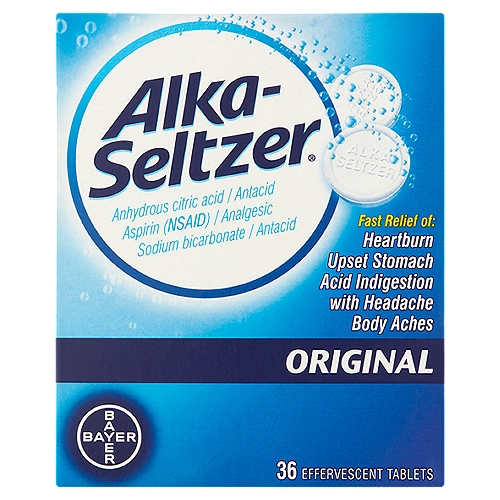Alka-Seltzer Original Effervescent Tablets Antacid