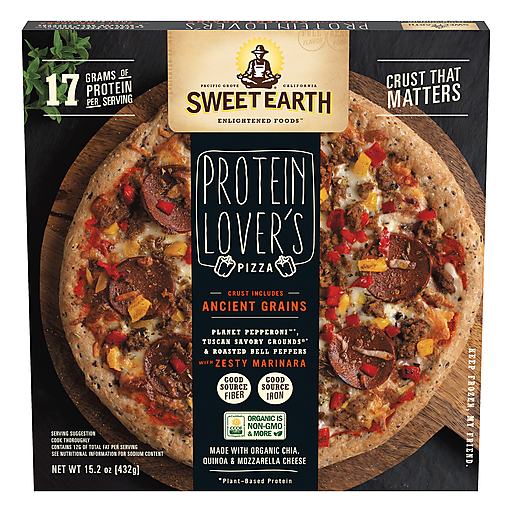 Sweet Earth Protein Lover's Frozen Pizza 15.2 Oz. Box