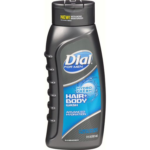 Dial For Men HydroFresh Advanced Hydration Hair + Body Wash 21 Fl. Oz. Squeeze Bottle