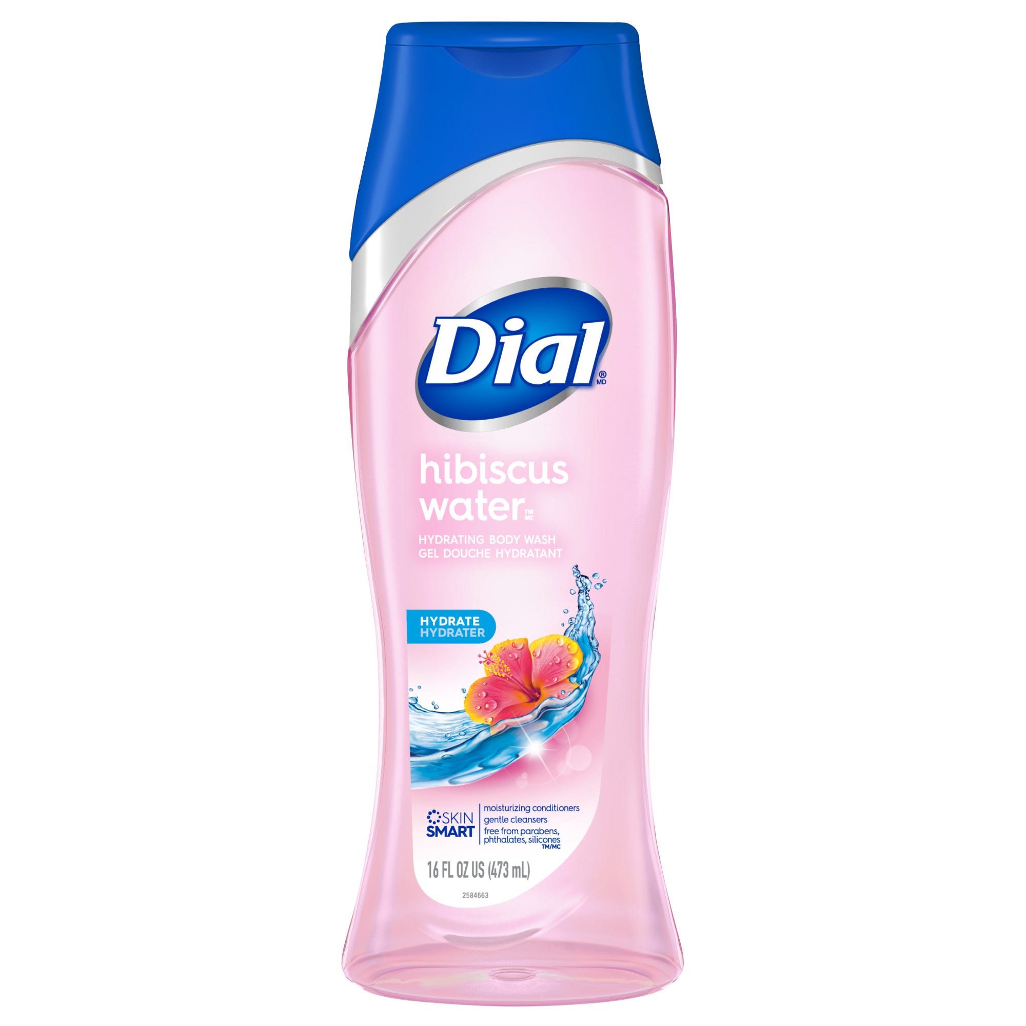 Dial Hibiscus Water Hydrating Body Wash 16 Fl. Oz. Bottle