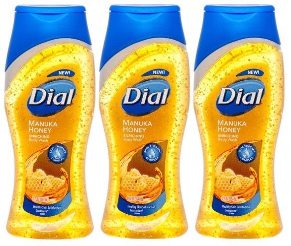 3x Dial MANUKA HONEY Enriched Moisturizing BODY WASH Skin Therapy Complex 12 Oz