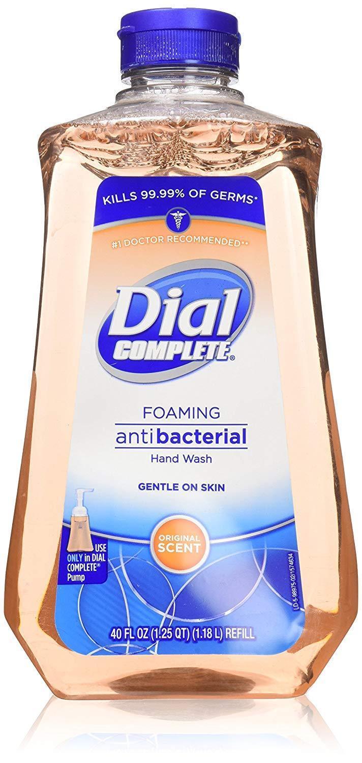 Dial Complete Original Aroma De La Espuma Antibacterial Hand Wash De Recarga De 40 Fl. Oz. Botella