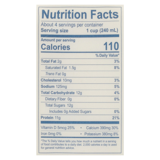 Lifeway Kefir Organic Plain Unsweetened Cultured Lowfat Milk 32 Fl. Oz. Bottle