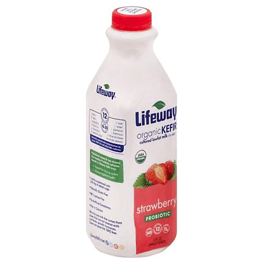 Lifeway Organic Kefir Cultured Lowfat Milk Strawberry