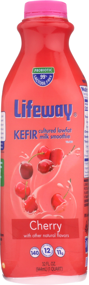 Lifeway Kefir Cherry Cultured Lowfat Milk 32 Fl. Oz. Bottle