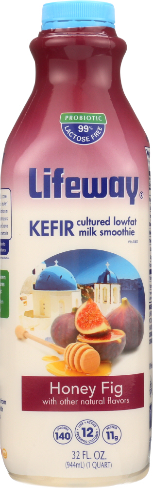 Lifeway Kefir Cultured Milk Smoothie, Lowfat, Honey Fig