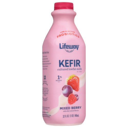 Lifeway Mixed Berry Kefir 32 Fl Oz