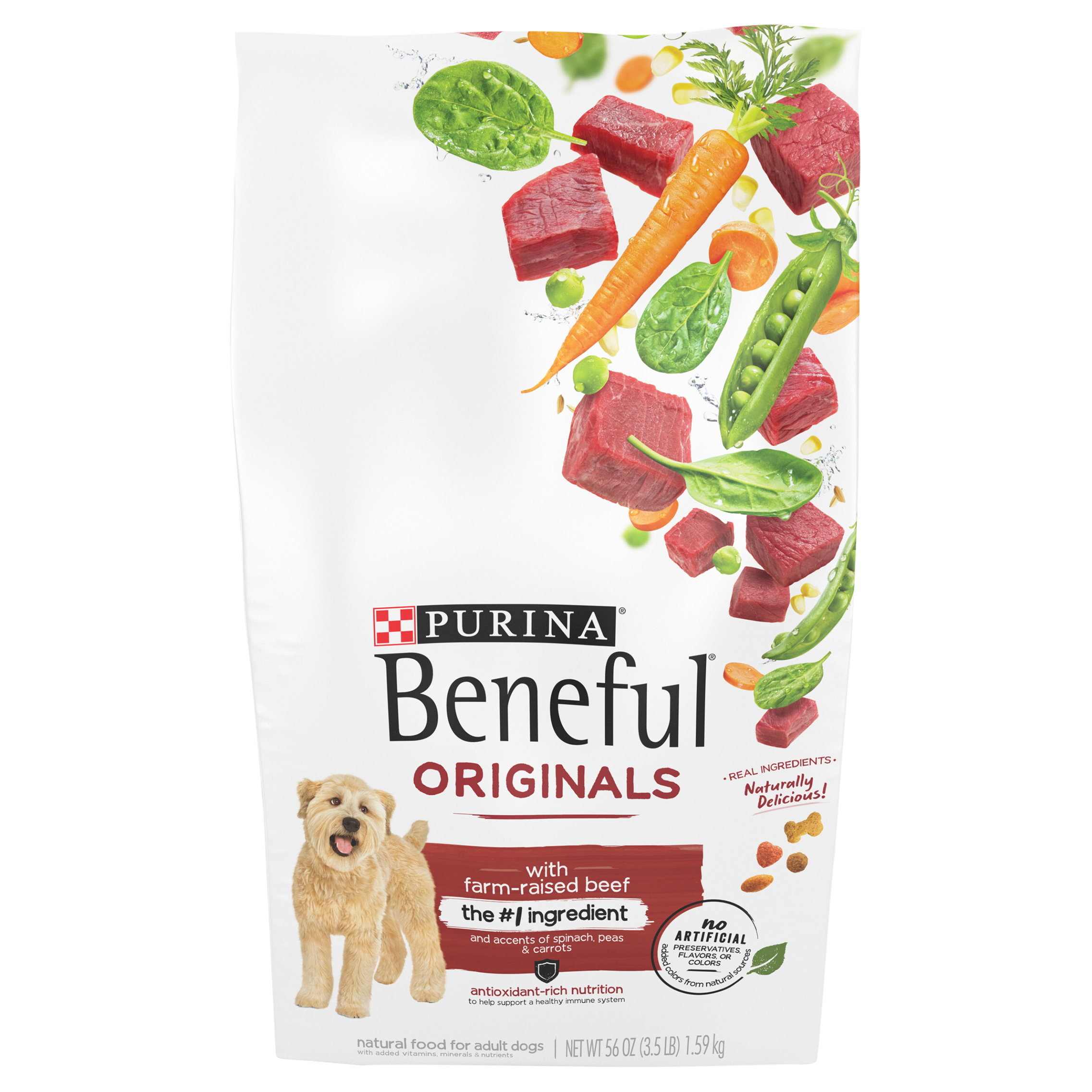 Beneful Purina Originals With Real Beef Adult Dry Dog Food - 3.5 Lb. Bag