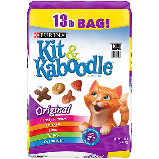 Kit & Kaboodle Purina Dry Cat Food, Original, 13 Lb Bag