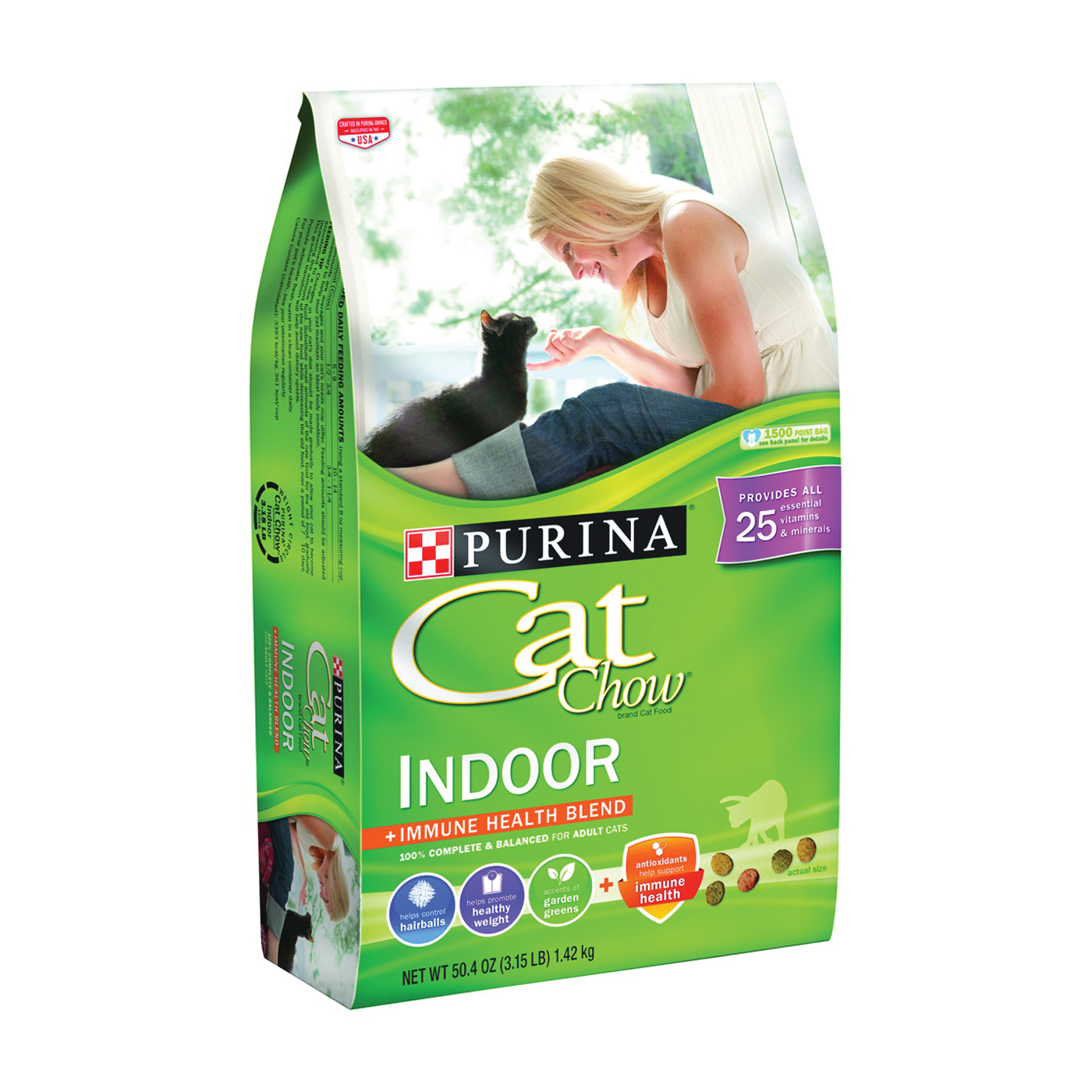 Cat Chow Purina Food, Indoor, Hairball + Healthy Weight, Adult 50.4 Oz