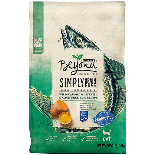 Beyond Purina Grain Free Dry Cat Food Ocean Whitefish & Egg Recipe 3 Lb. Bag 48.00 Oz