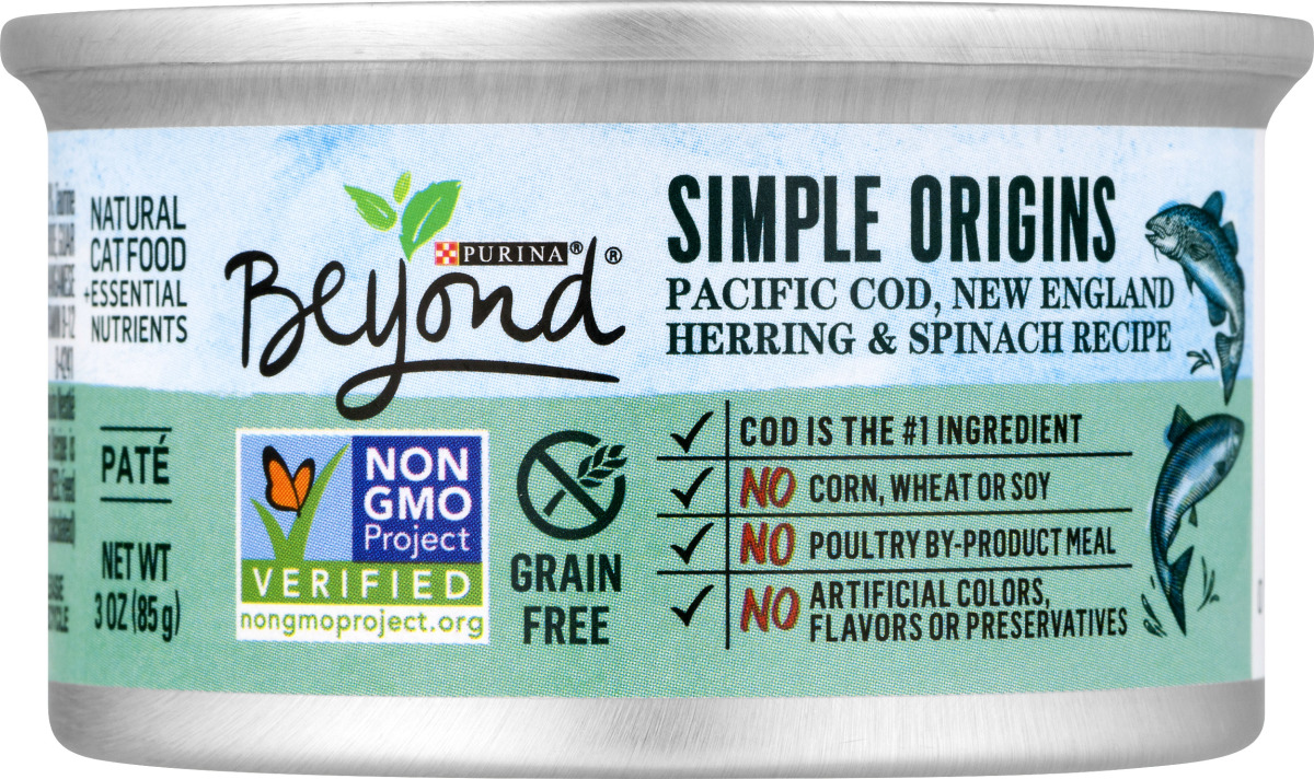 Purina Beyond Cat Food Pacific Cod, New England Herring & Spinach