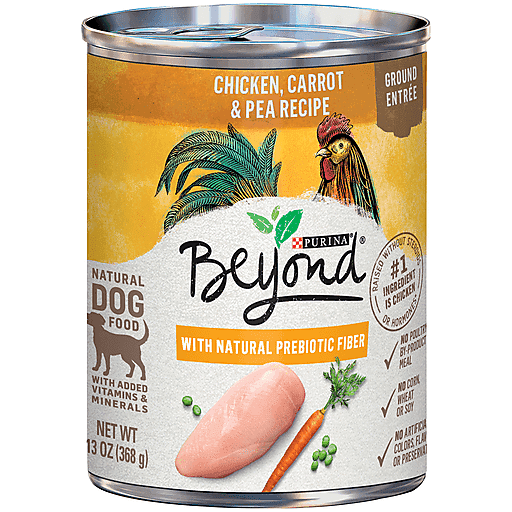 Beyond Purina Natural Wet Dog Food Pate, Grain Free Chicken Carrot & Pea Recipe Ground Entree - 13 Oz. Can