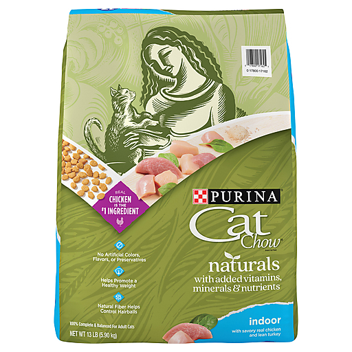 Cat Chow Purina Hairball, Healthy Weight, Indoor, Natural Dry Food, Naturals Indoor 13 Lb