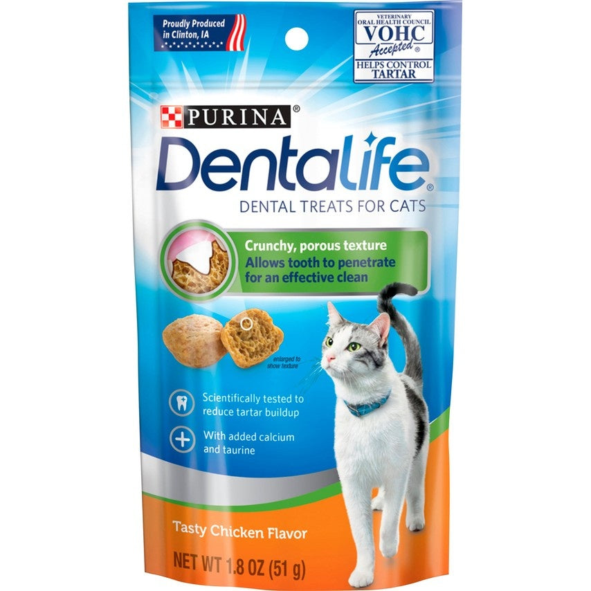 Purina Dentalife Dental Treats For Cats Tasty Chicken Flavor